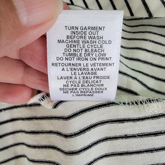 Billabong Black & White Striped Spaghetti Stripes Casual Mini Dress Size Medium - Picture 9 of 10